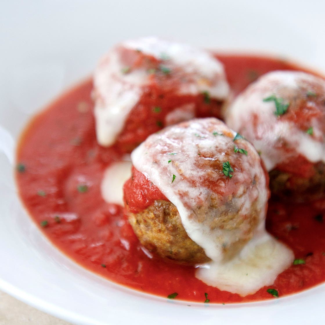 Keto Meatball Parmesan - Low Carb