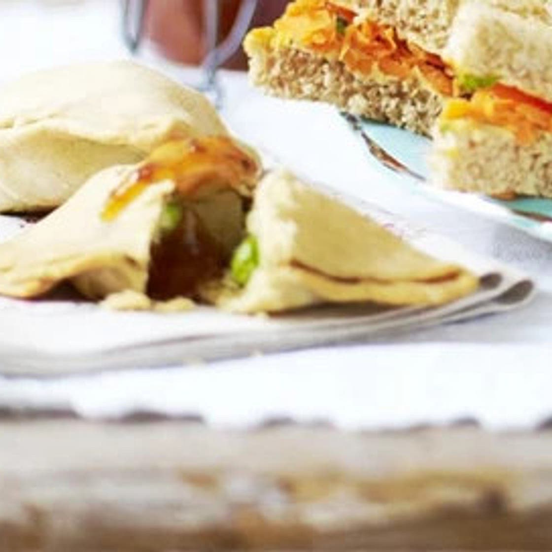 Potato and pea samosas