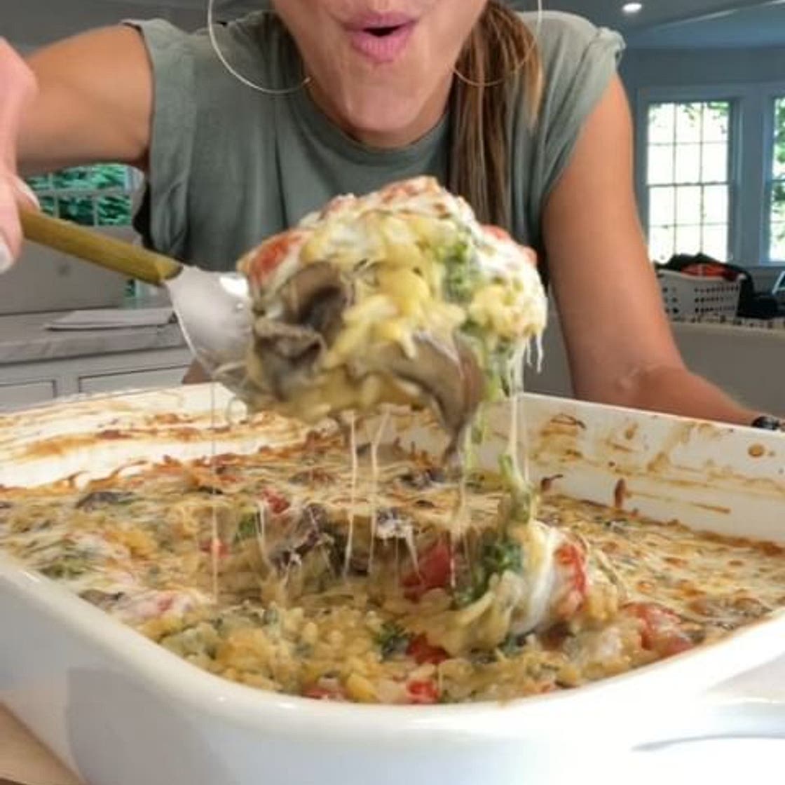 One Pan Baked Orzo