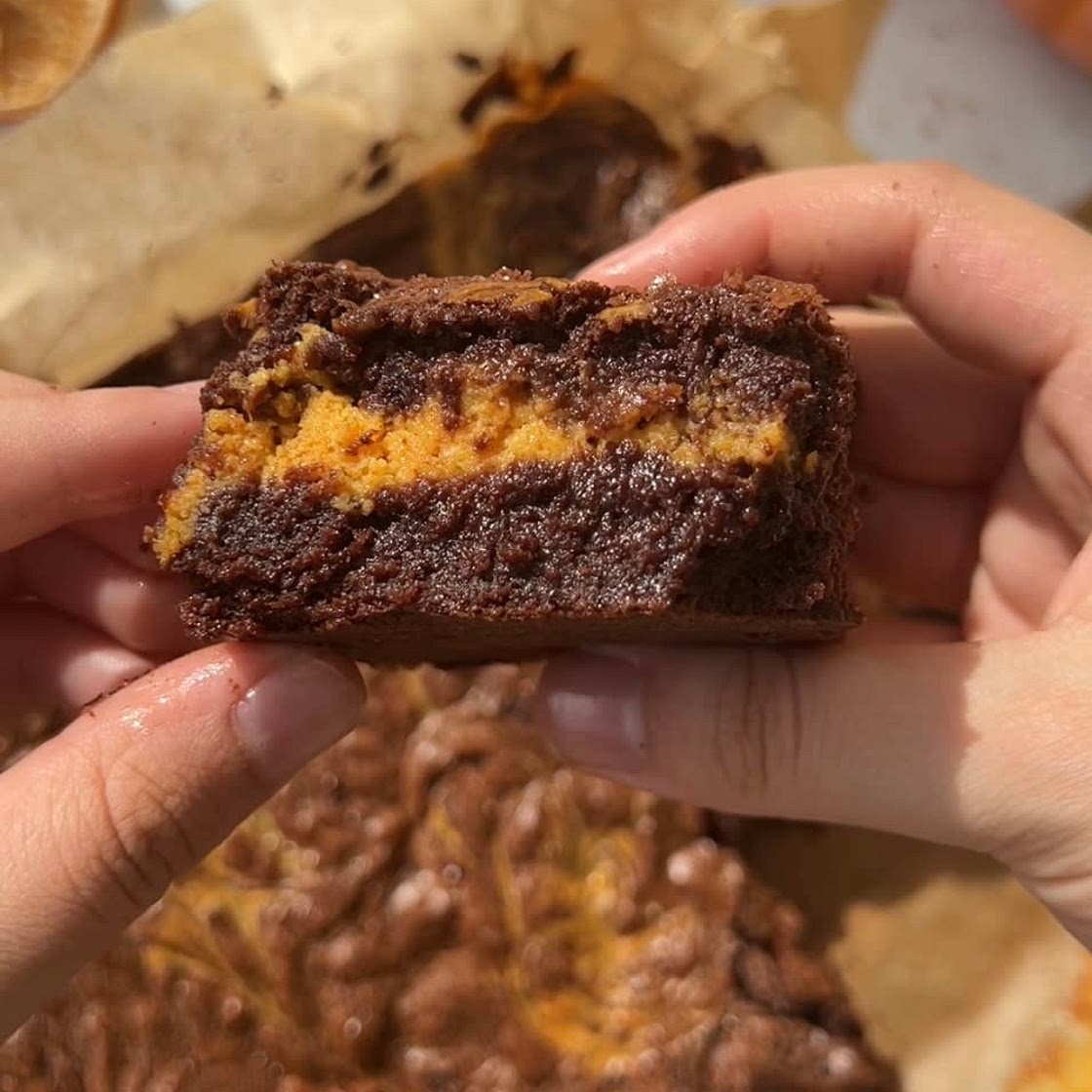 Pumpkin Cheesecake Brownies