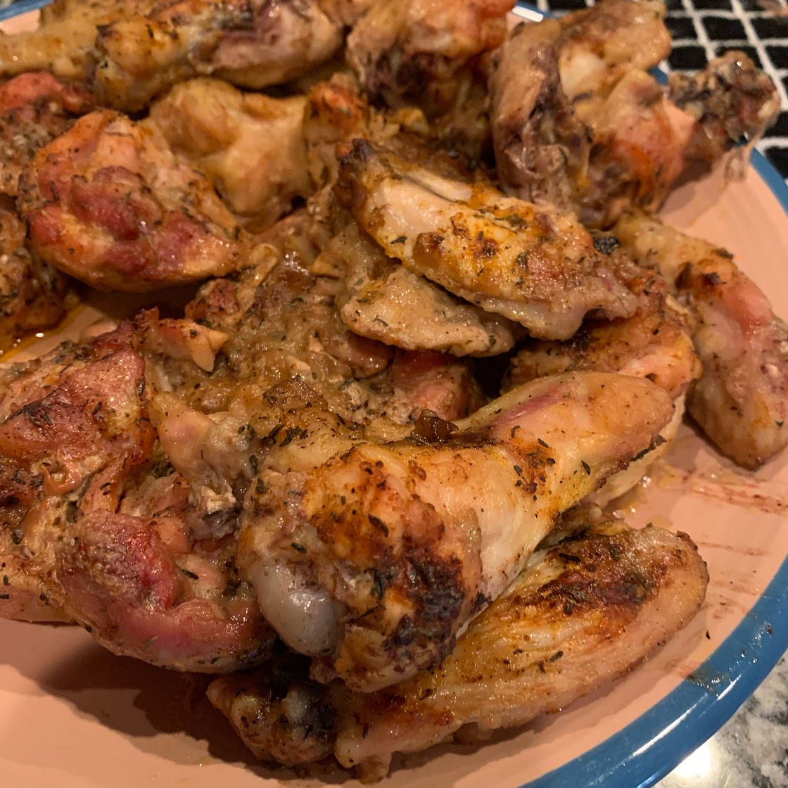 Gravy Baked Chicken (thighs & drumsticks) - 5 min prep!