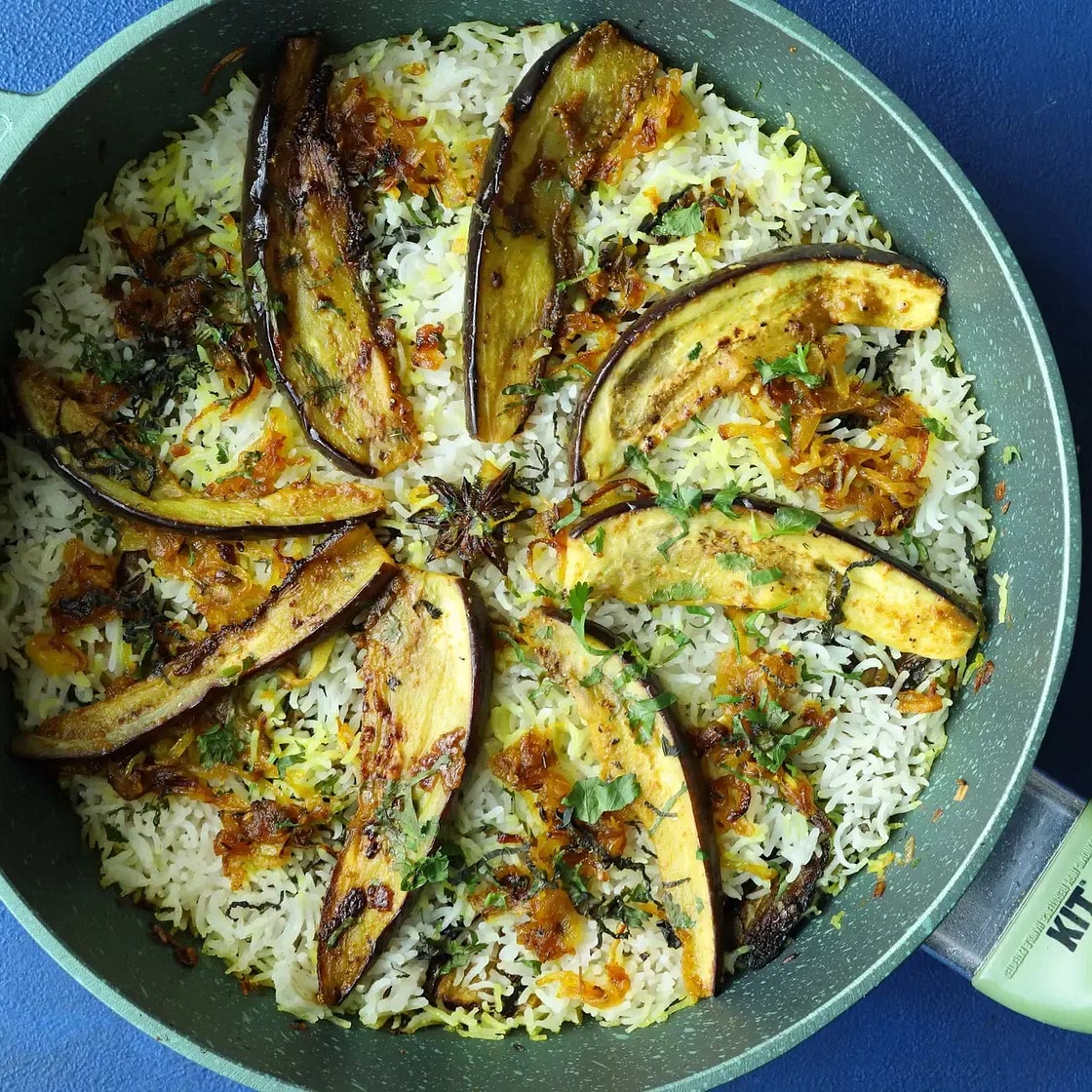 Curried Aubergine Rice | BOSH!