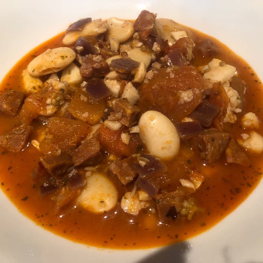 Cod & chorizo stew