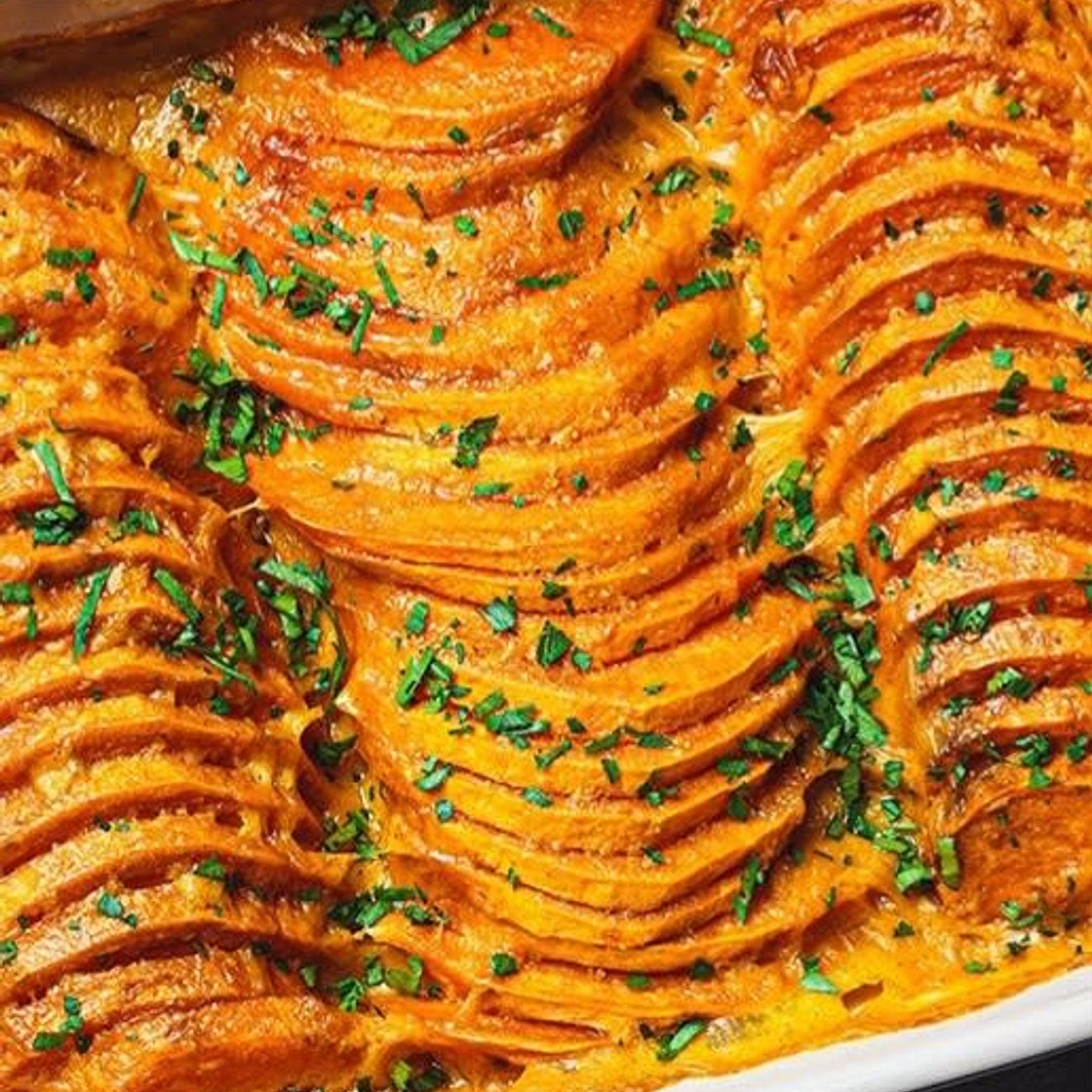 Süßkartoffelgratin
