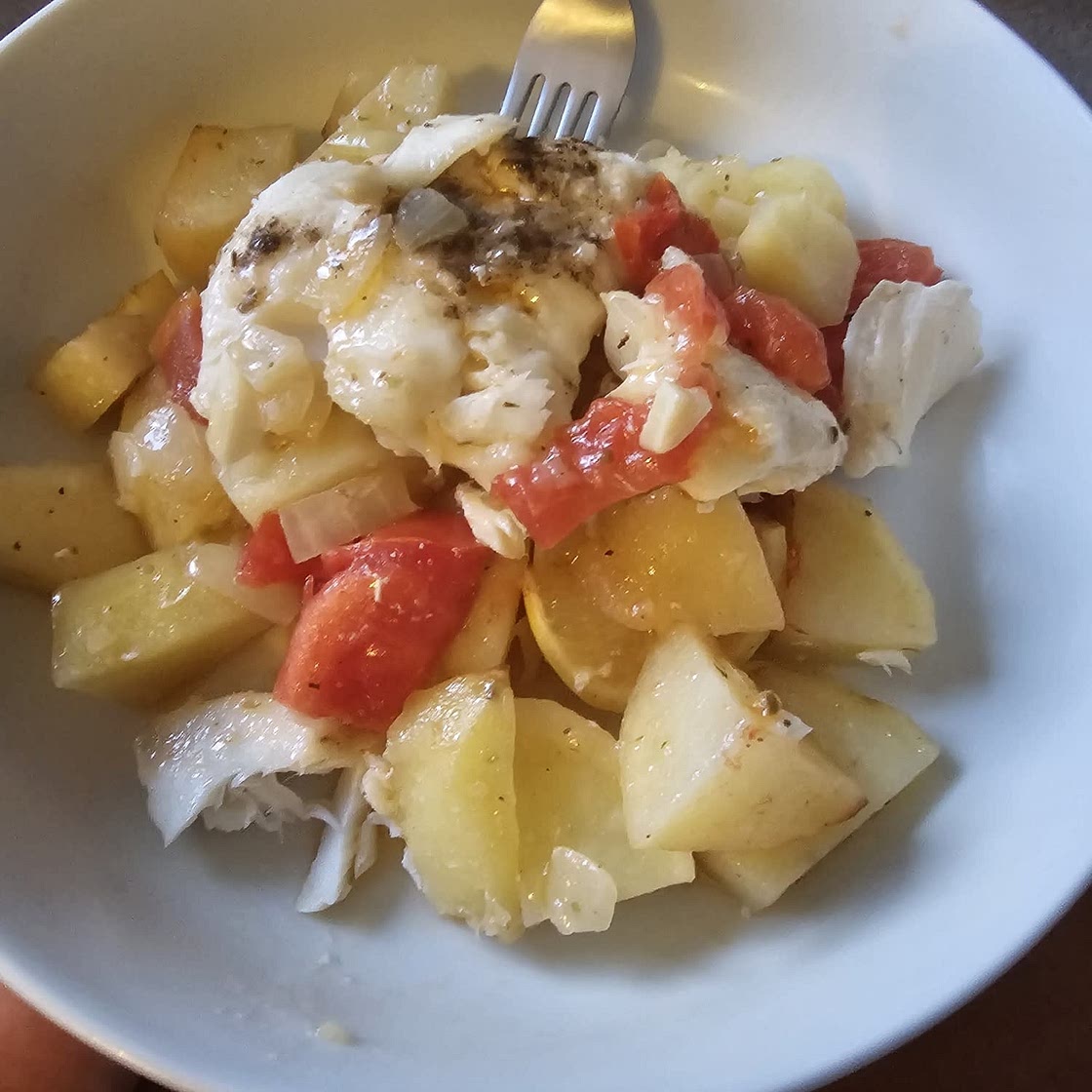 Greek-style roast fish