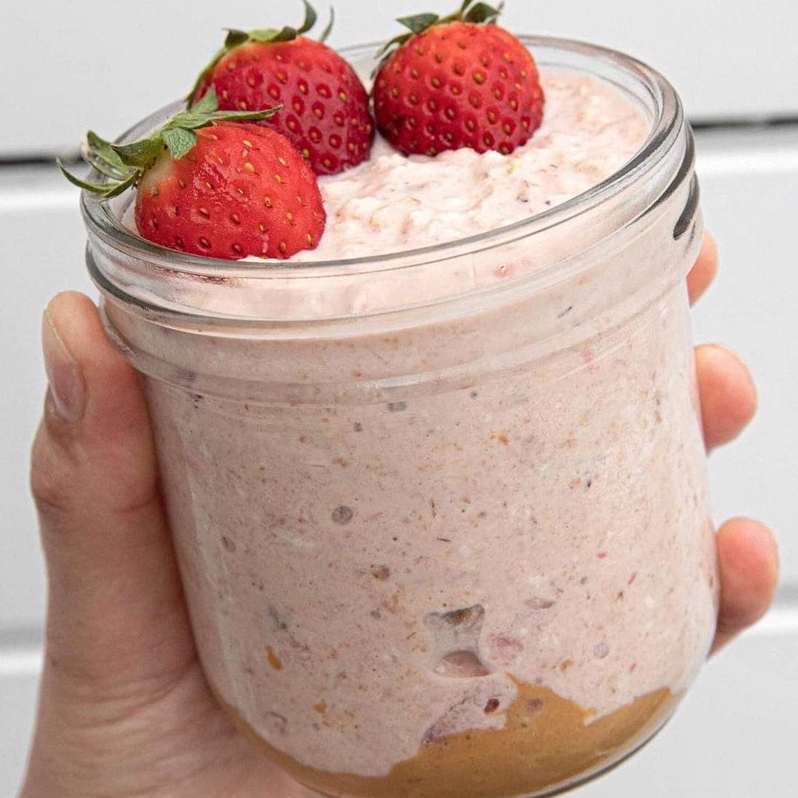 Peanut Butter & Jelly Overnight Oats