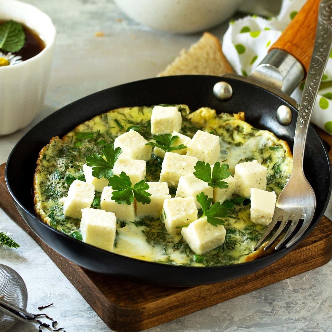 Spinach and Feta Omelletes