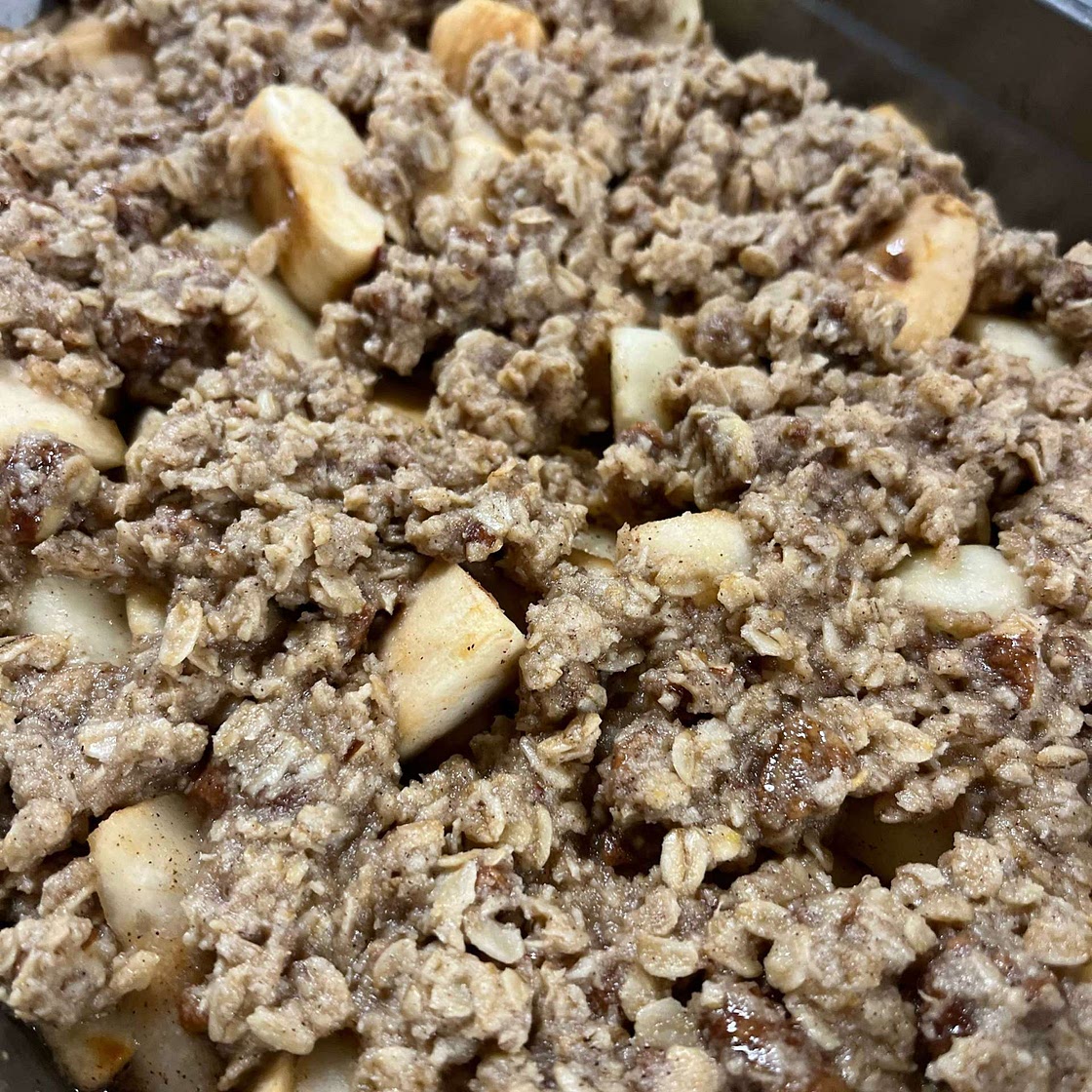 Maple Bourbon Apple Crisp
