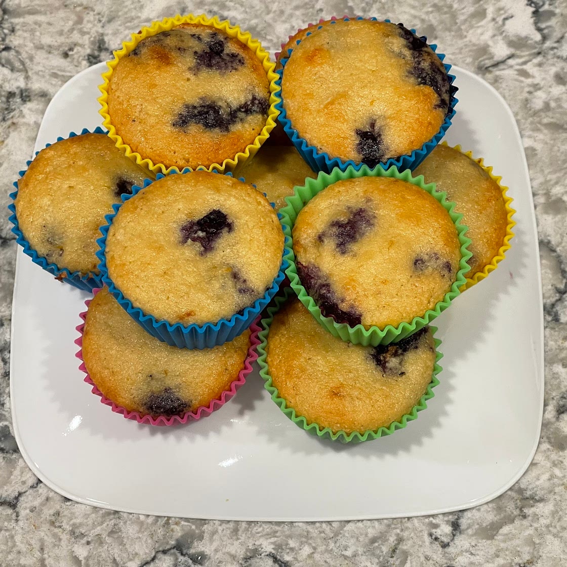 Low FODMAP, Gluten Free Lemon Banana muffins