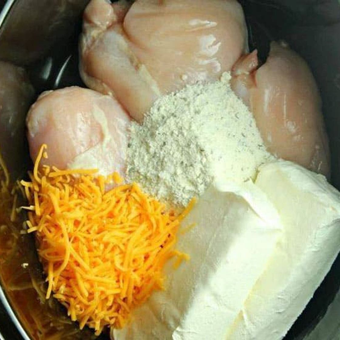 Slow Cooker Cream Cheese Crack Chicken - Easy Keto Diet Recipe