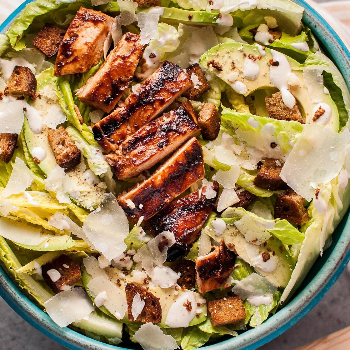 D'licious BBQ Chicken Caesar Salad