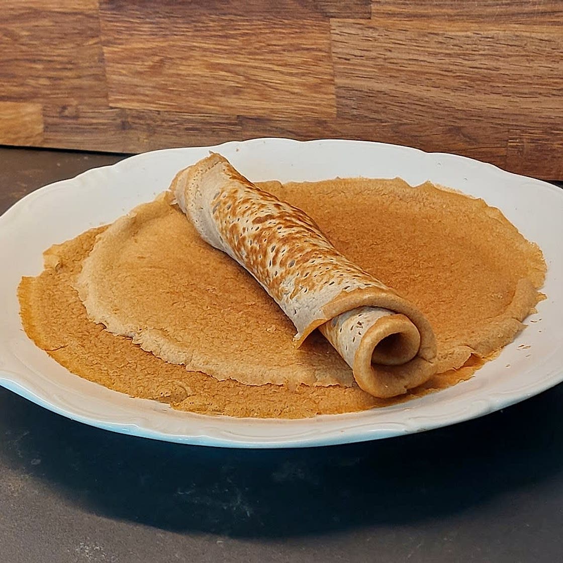 Soepele glutenvrije pannenkoeken met tofu ⟰/⭆