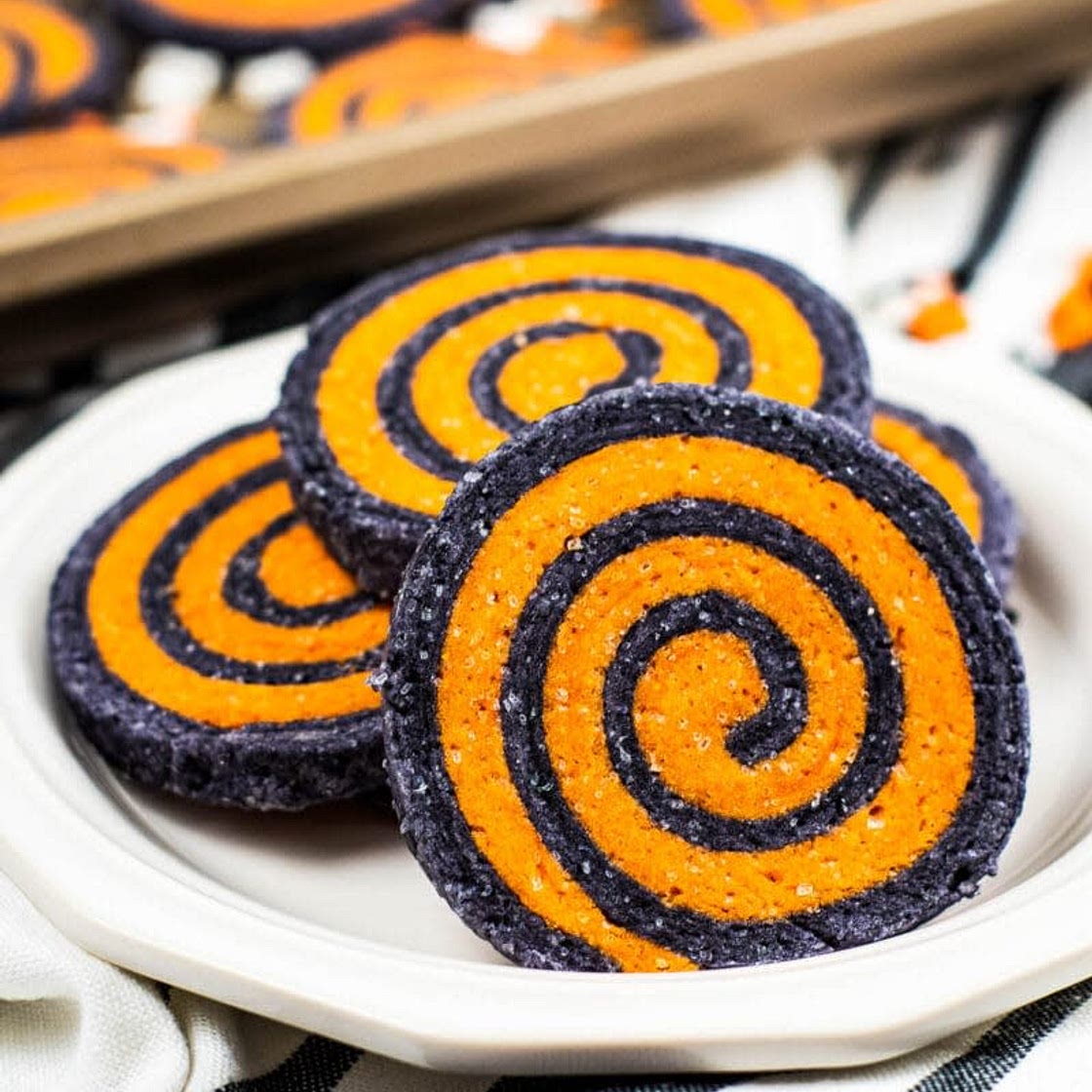 Halloween Pinwheel Cookies