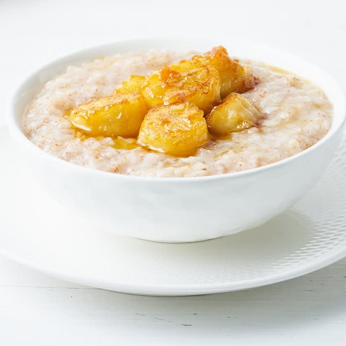 Caramelised banana porridge