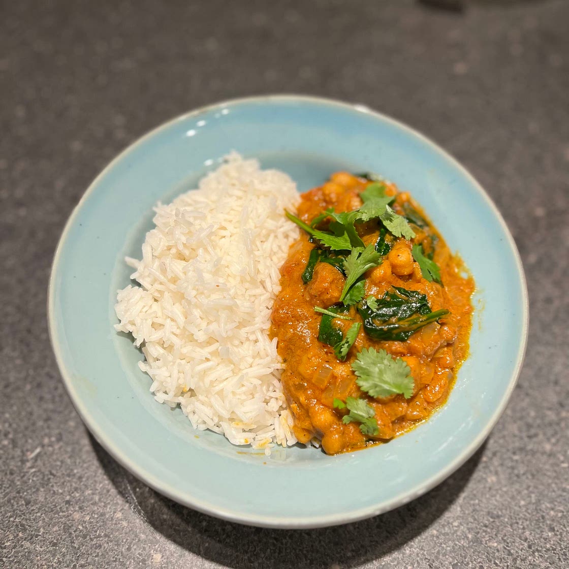 Chickpea & Spinach Curry