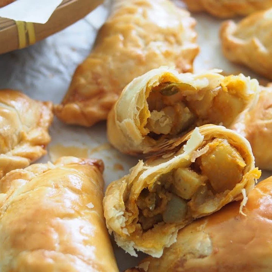 Baked Curry Puff (Flaky Pastry)