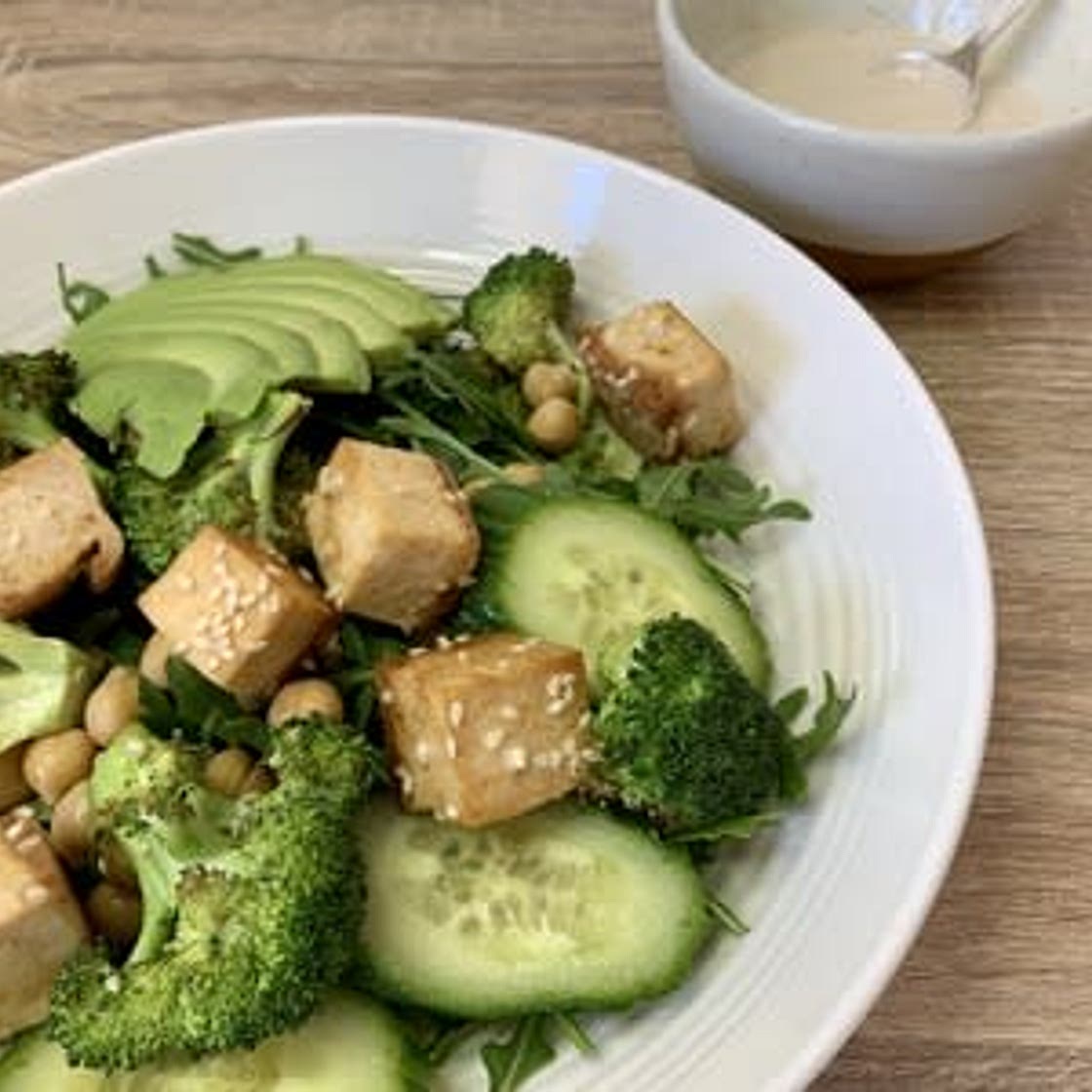 F8 Baked Sesame Tofu Buddha Bowl