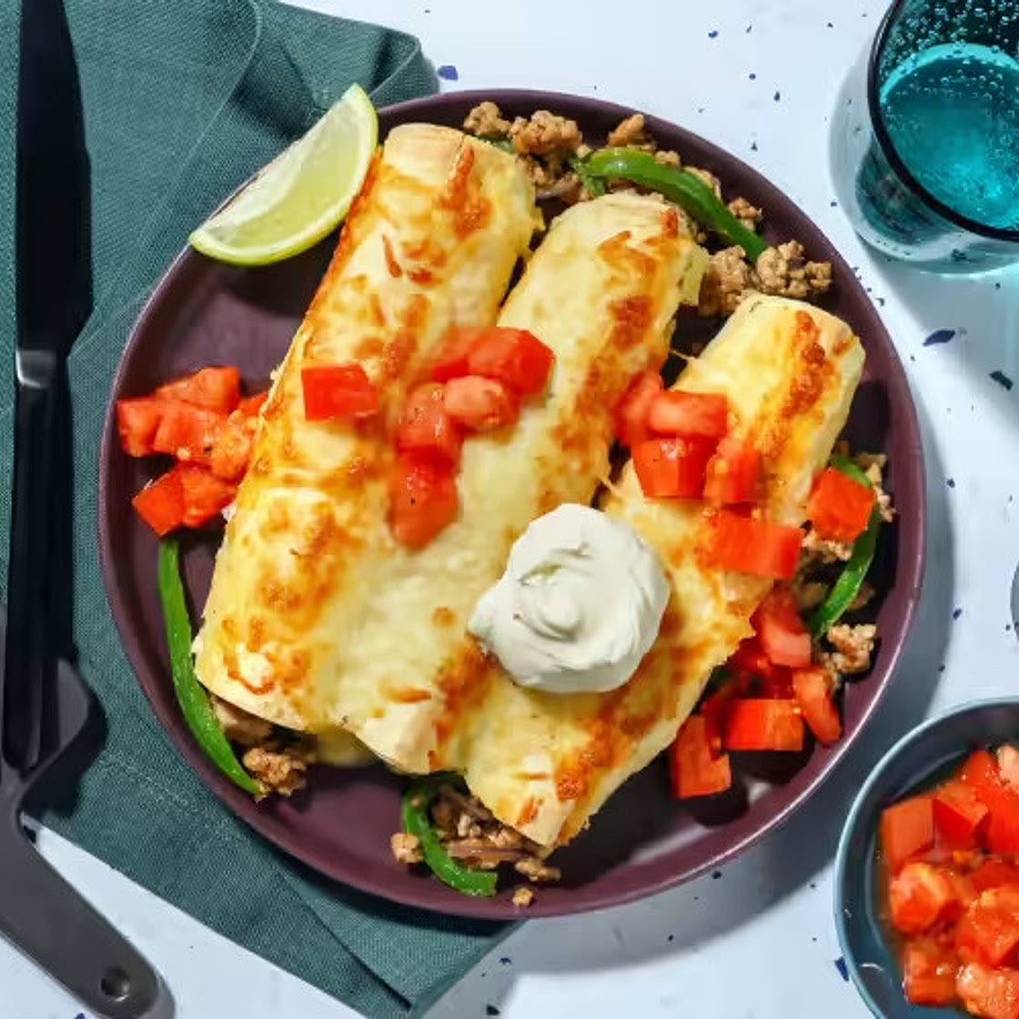 Cheesy Pork Enchiladas and DIY Enchilada Sauce