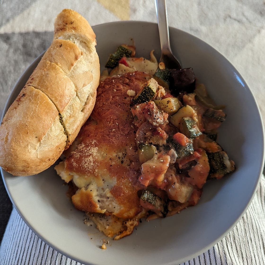 Roast vegetable lasagne