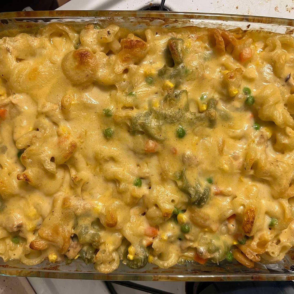 Baked Salmon Mac & Cheese