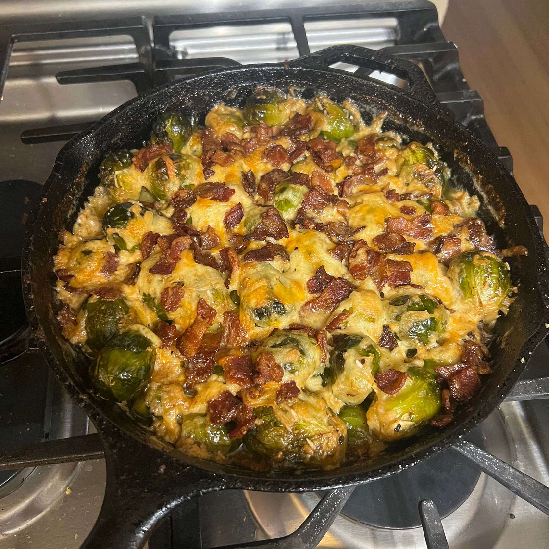 Creamy Brussels Sprouts (keto)