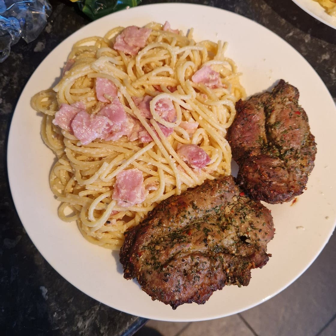 Whole Wheat Spaghetti Carbonara