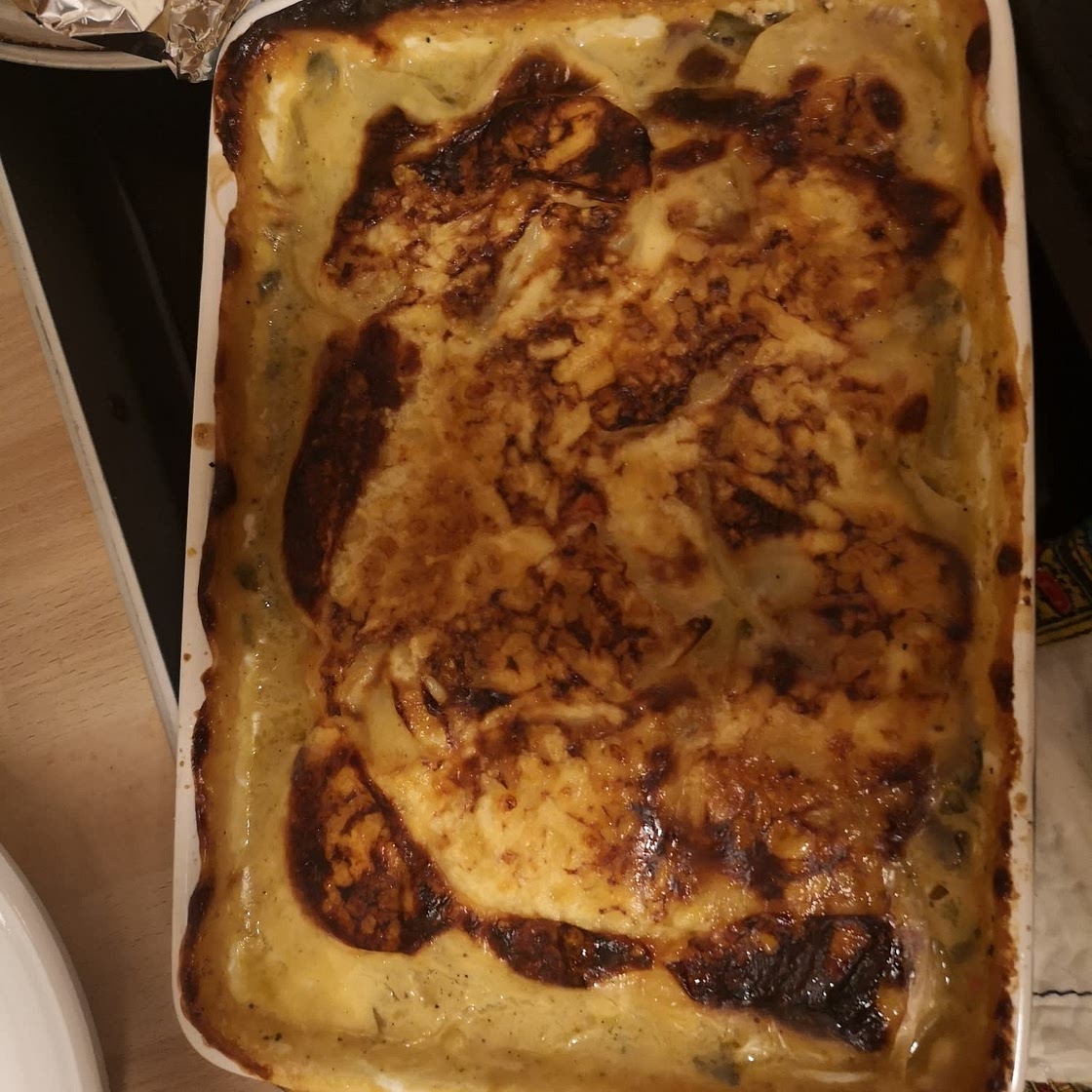 Salmon and potato bake