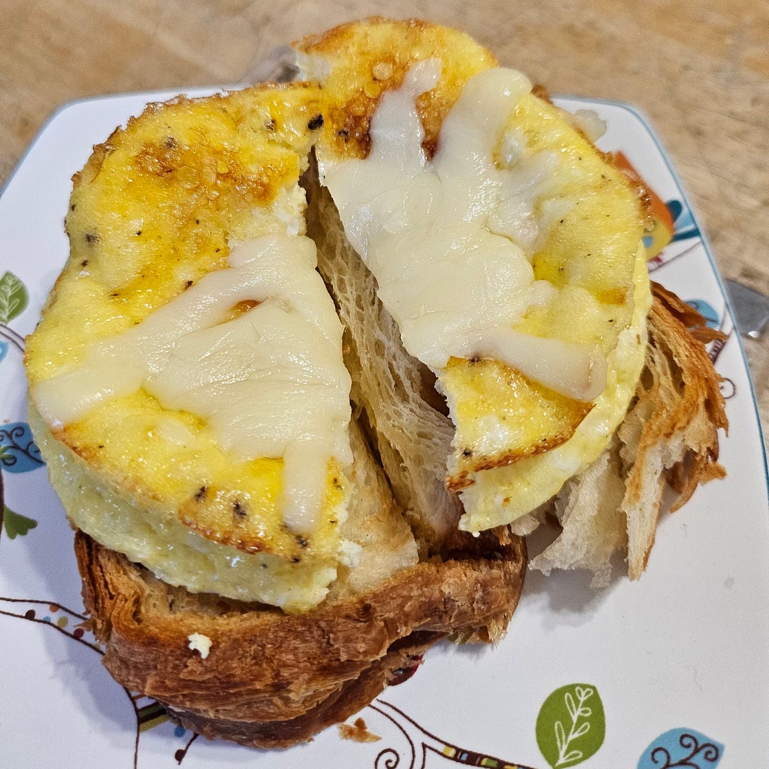 Suvie Beated Eggs with Croissants