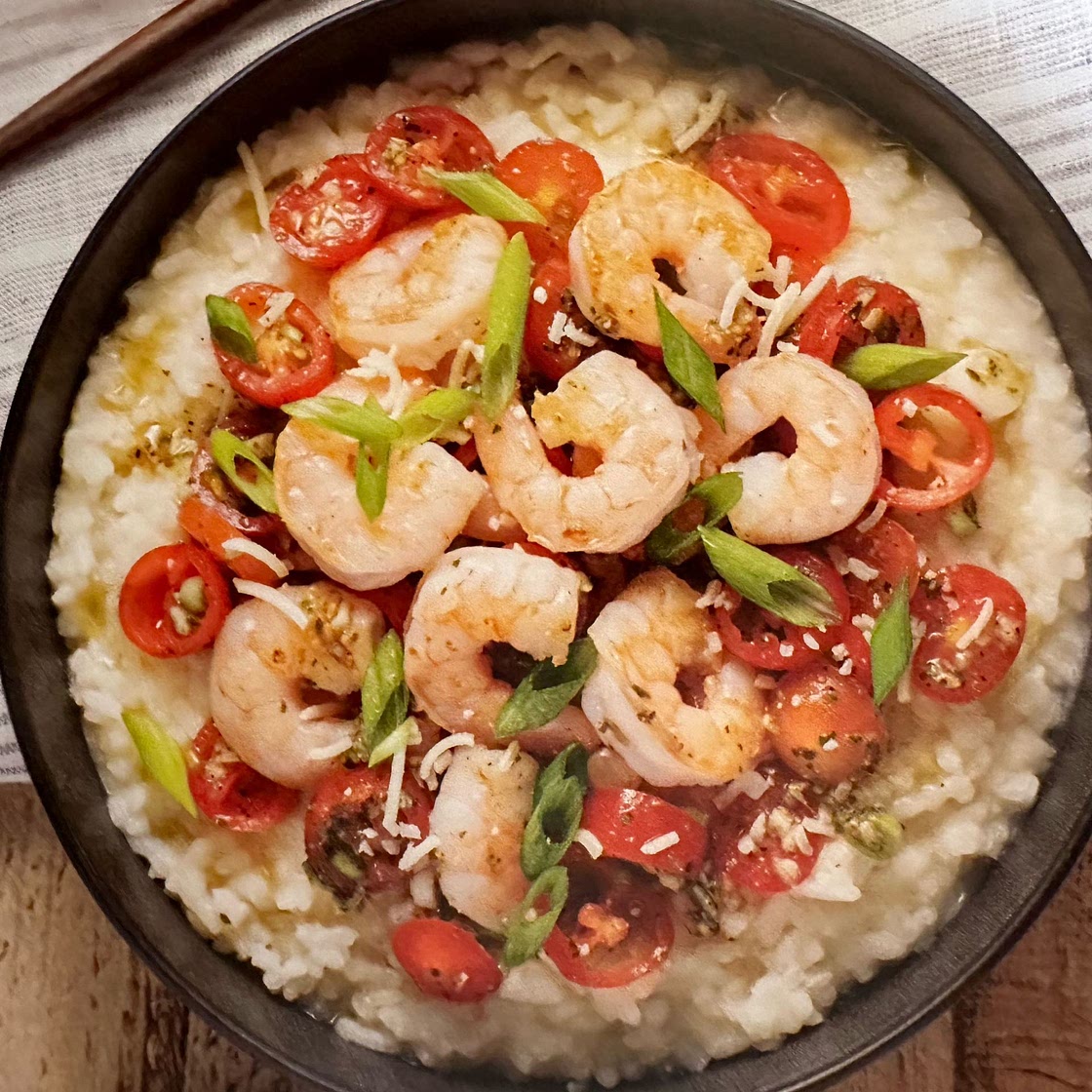Shrimp Bruschetta Risotto