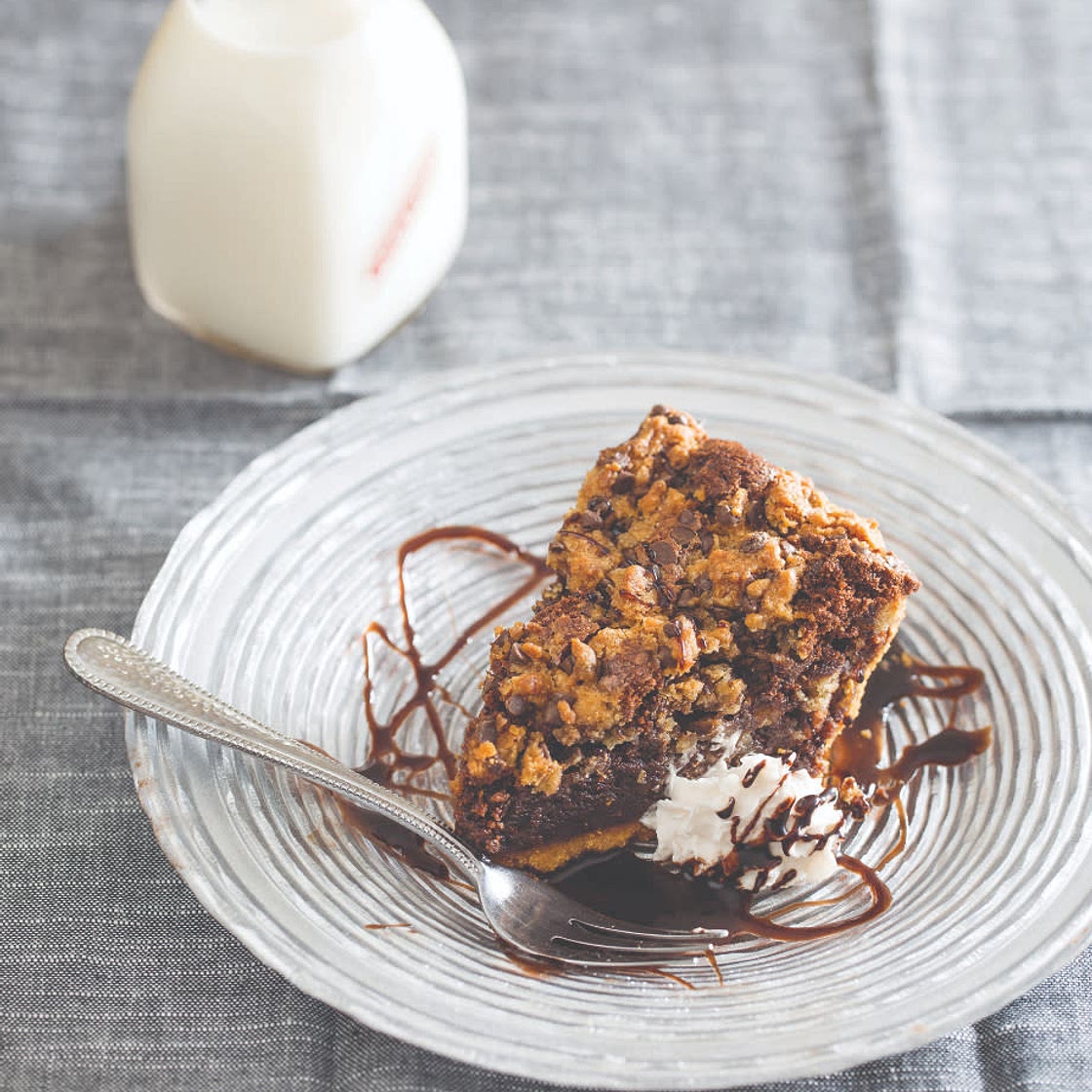 D'licious Cookie Dough Fudge Pie