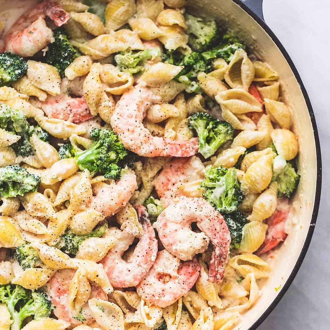 Prawn and Broccoli Alfredo