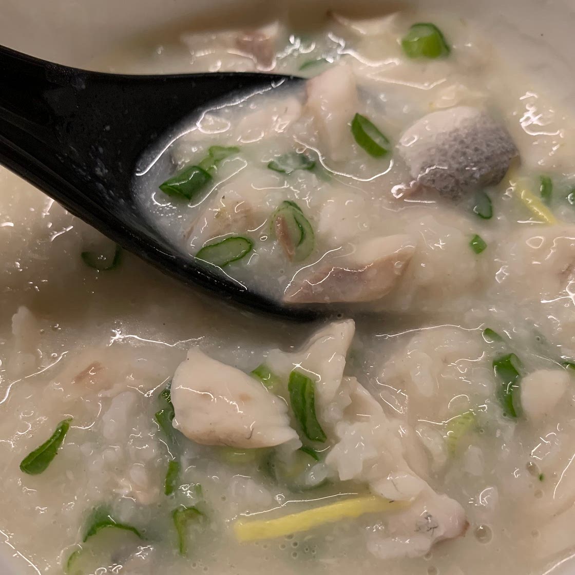 Sea bass congee