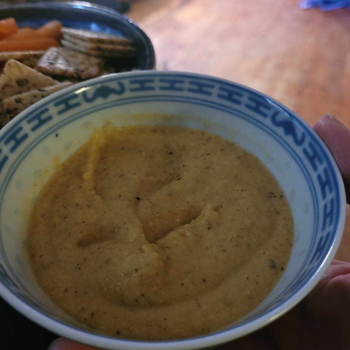 Hummus with sesame oil