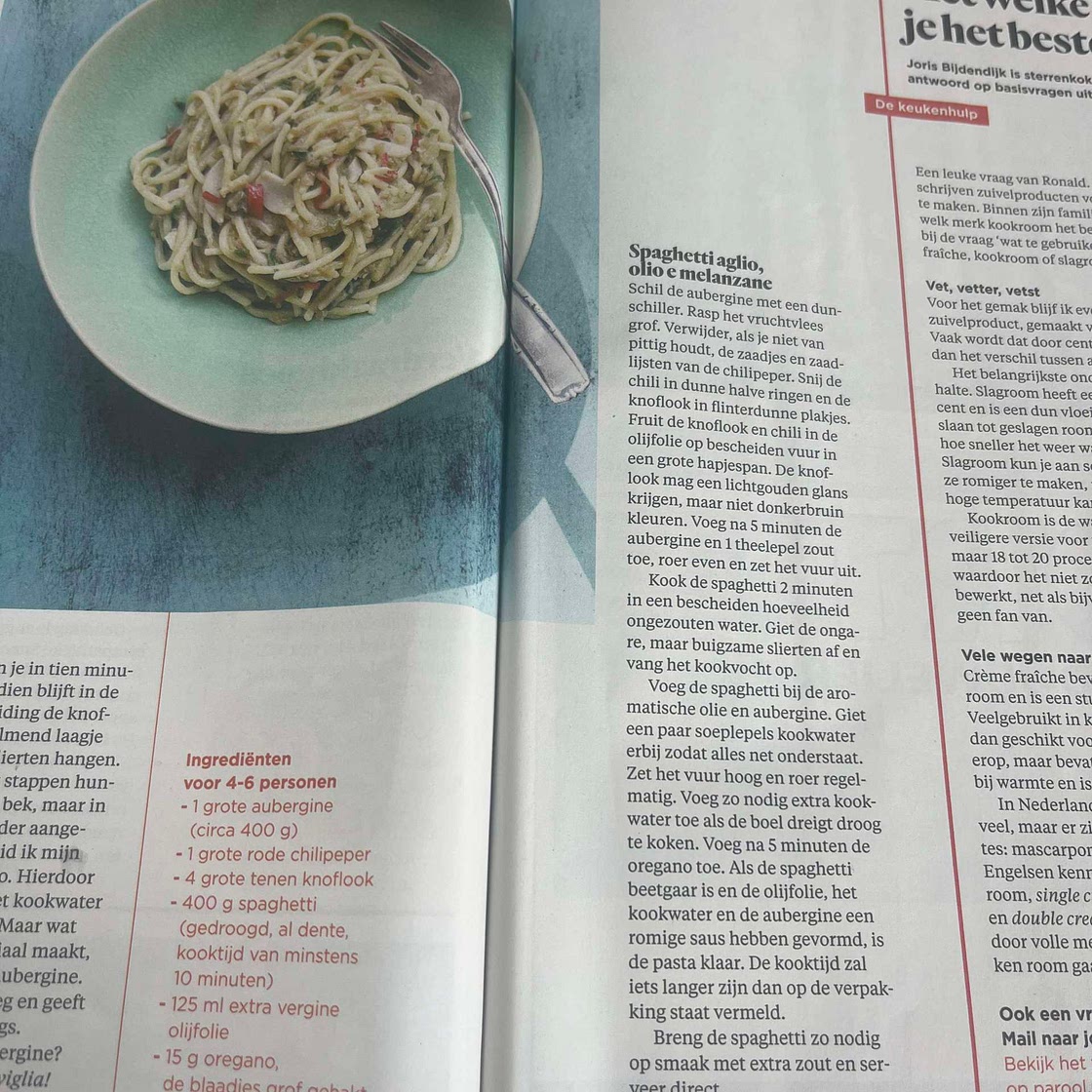 Pasta Aglio, olio e presto 