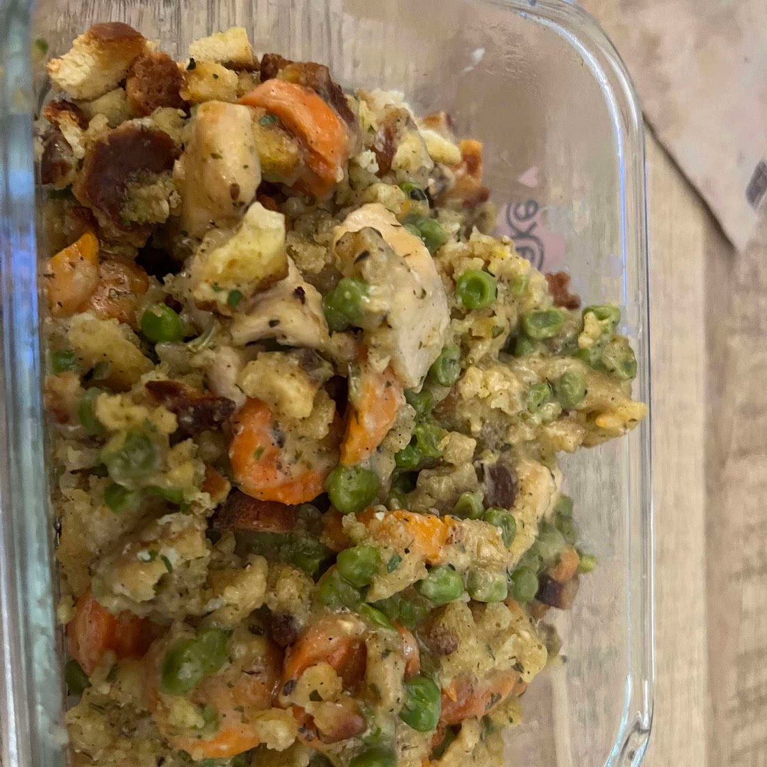 Chicken Stuffing pot pie