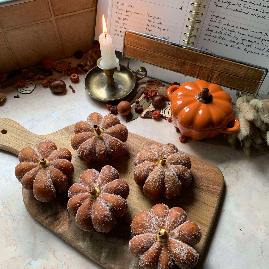 Pumpkin doughnuts 🎃