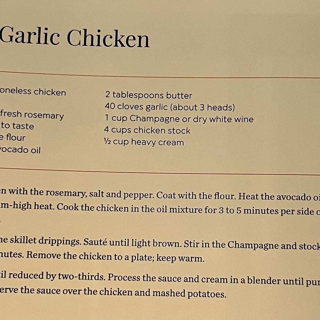 40 Garlic Chicken