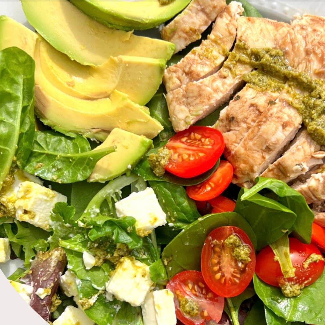 Hearty Pesto Chicken Salad