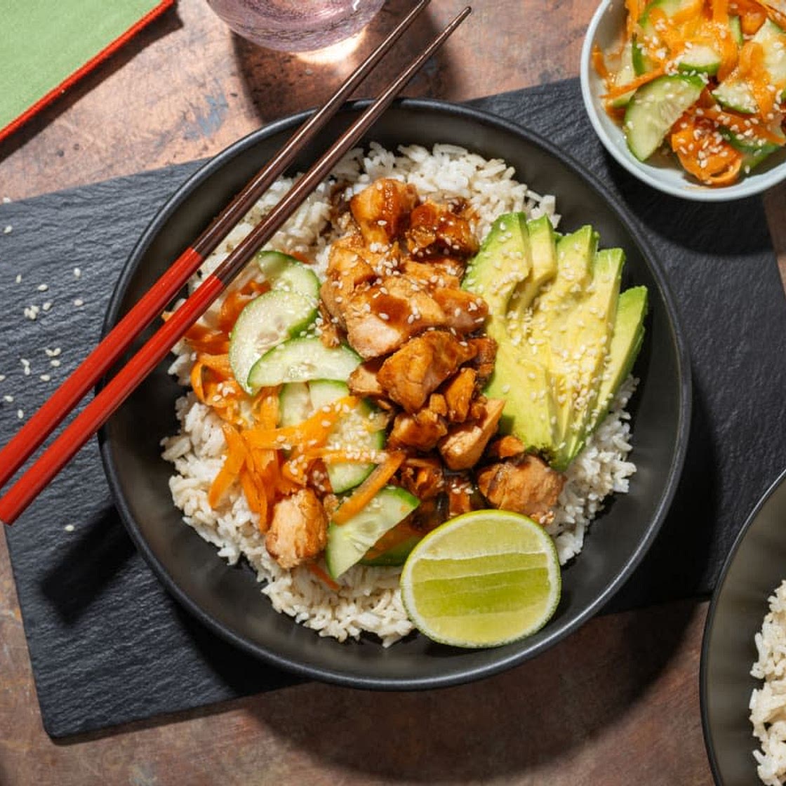 Bowl de saumon teriyaki & avocat