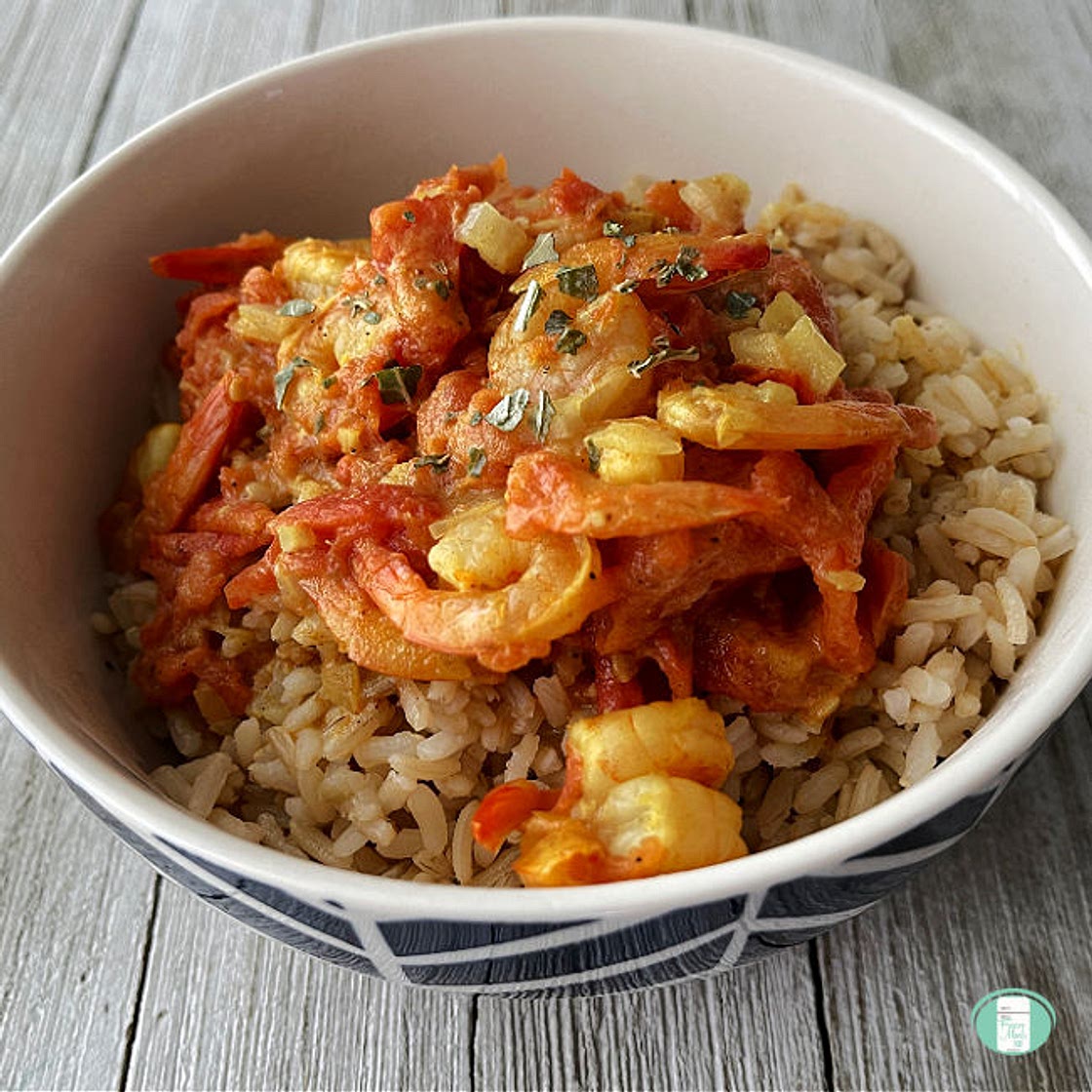 (FREEZER MEAL) Coconut Shrimp Curry
