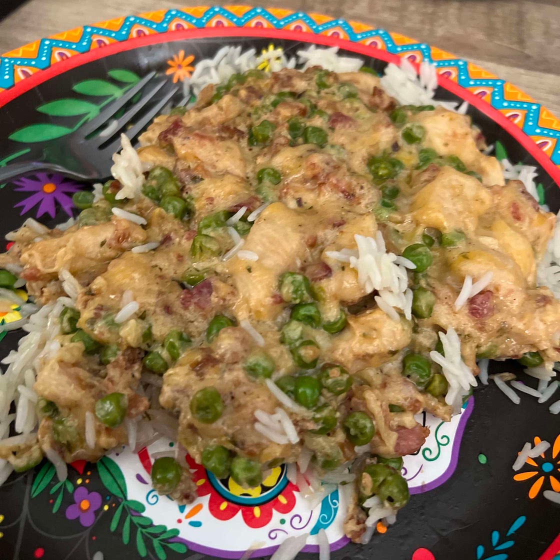 Cheesy Chicken Bacon Ranch Rice