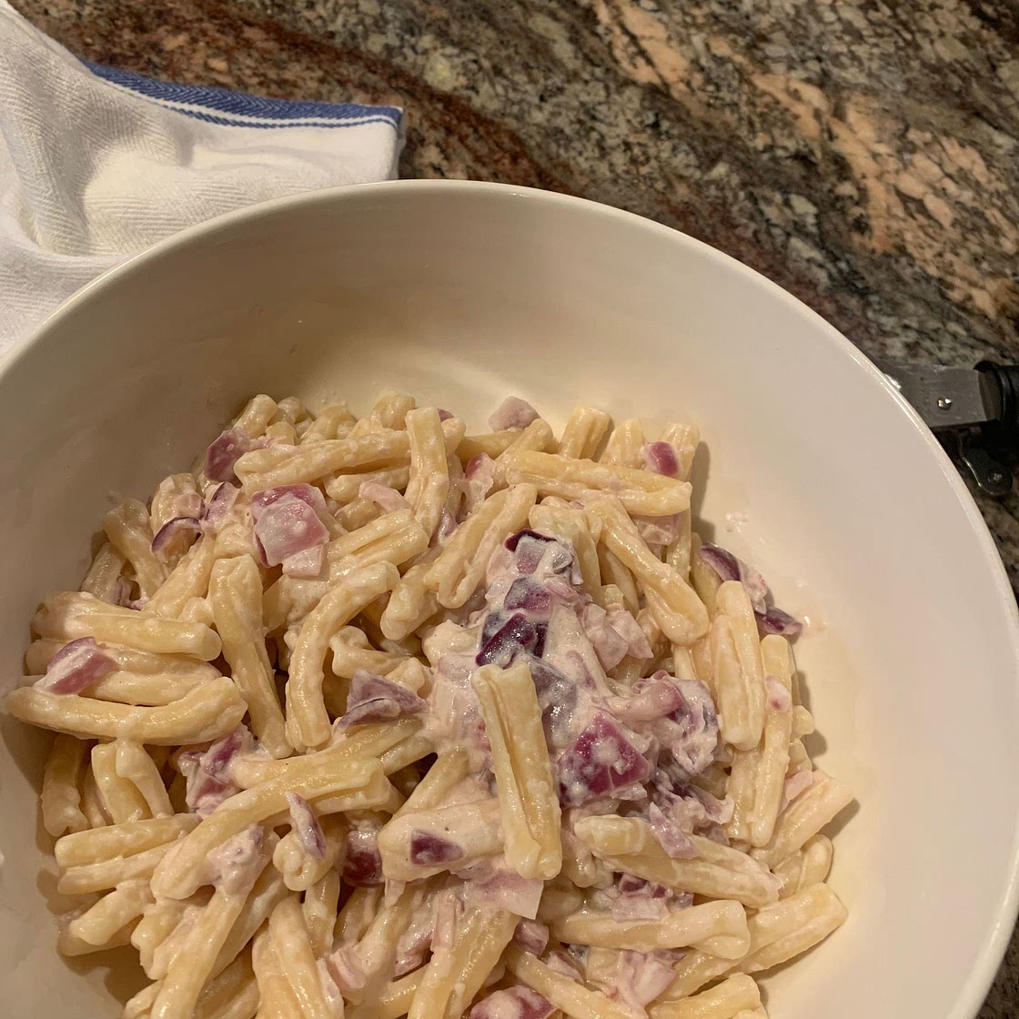 Pasta with Parmesan Cream