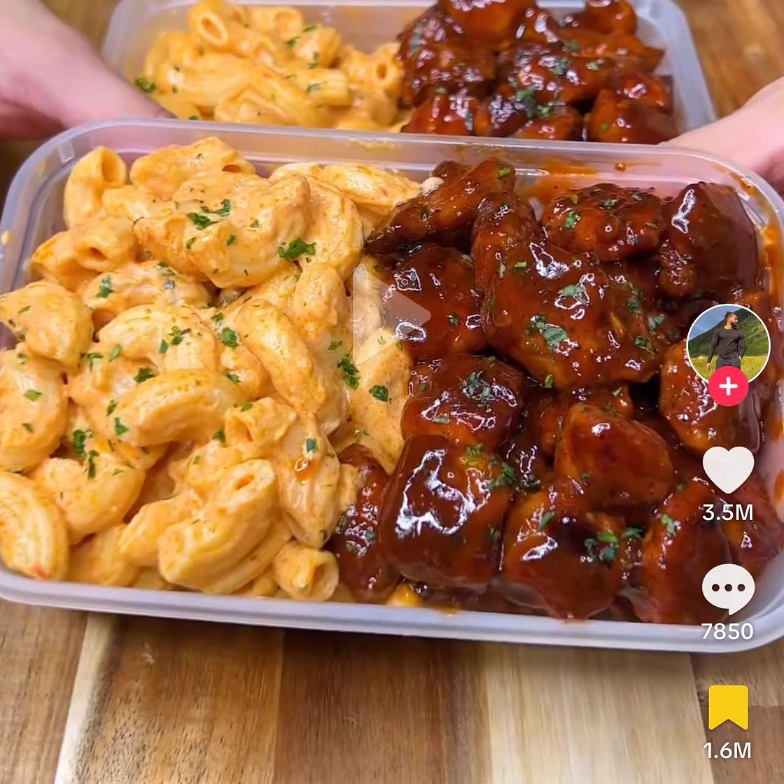 TikTok High Protein Honey BBQ Mac n Cheese