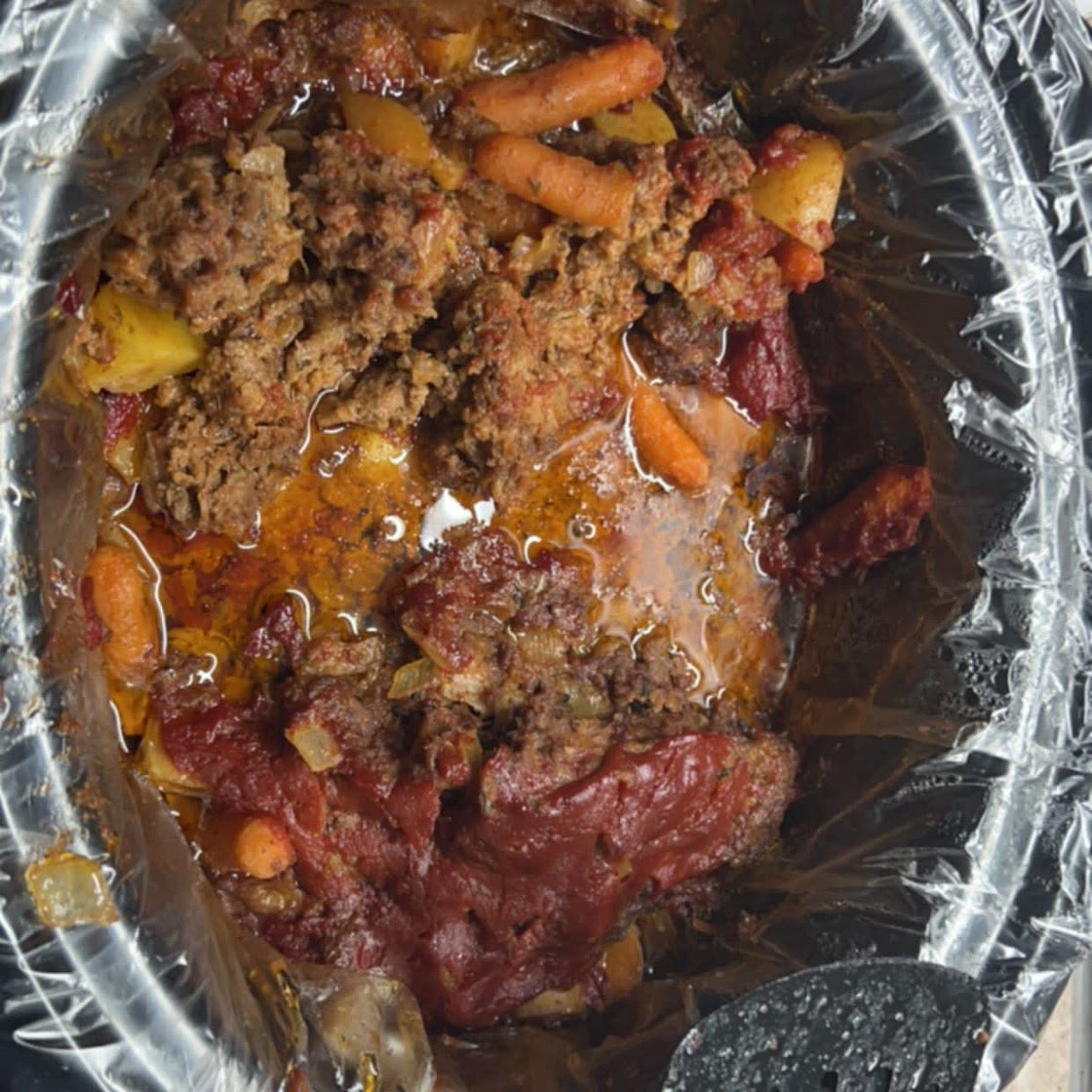 Crockpot Meatloaf and Potatoes