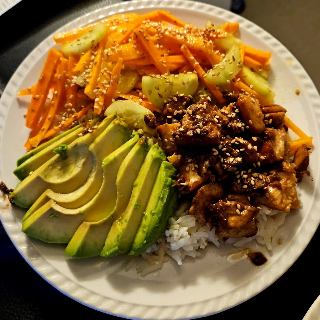Bowl de saumon teriyaki & avocat