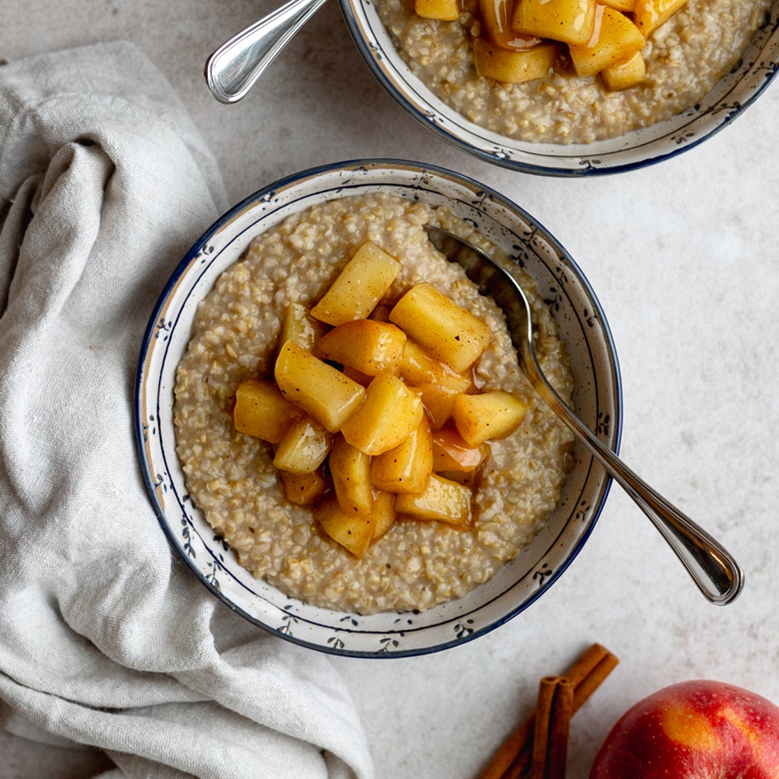 Stovetop Apple Cinnamon Steel Cut Oats