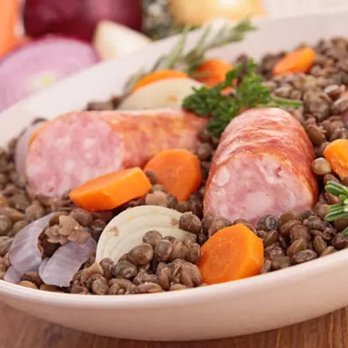Lentilles saucisses