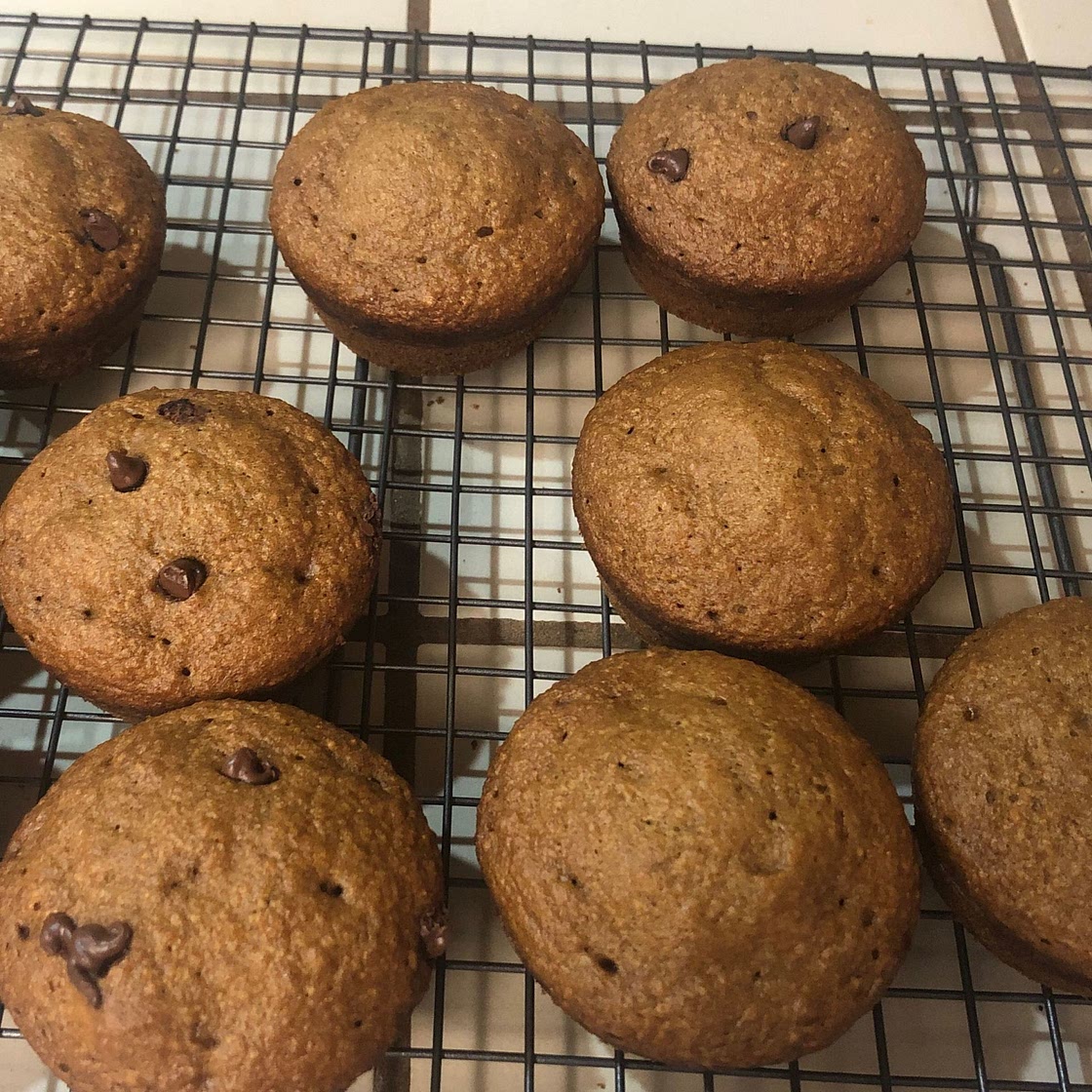 Apple lentil muffins