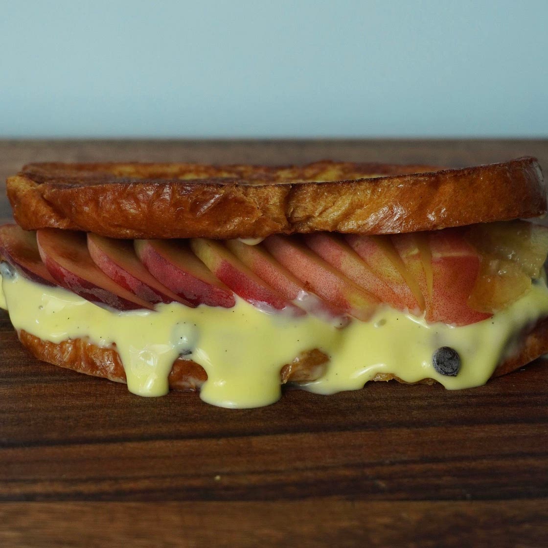 Pfirsich Vanille Frenchtoast Sandwich