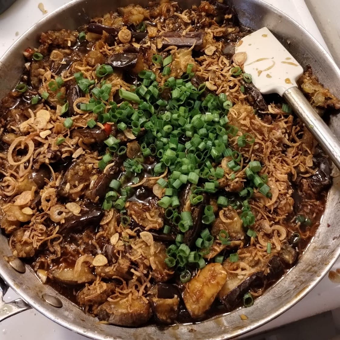 Chinese Eggplants in Chili Garlic sauce